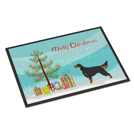 Carolines Treasures Gordon Setter Christmas Indoor or Outdoor Mat - 18 x 27 in. BB8436MAT